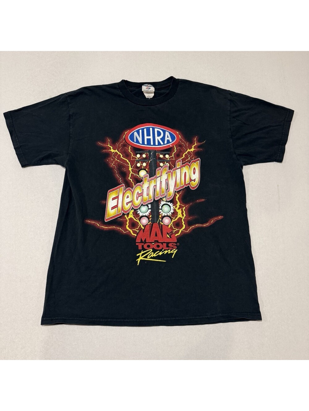 Vintage Mac Tools Racing T Shirt Large NHRA Feel The Thunder Jerzees Men’s